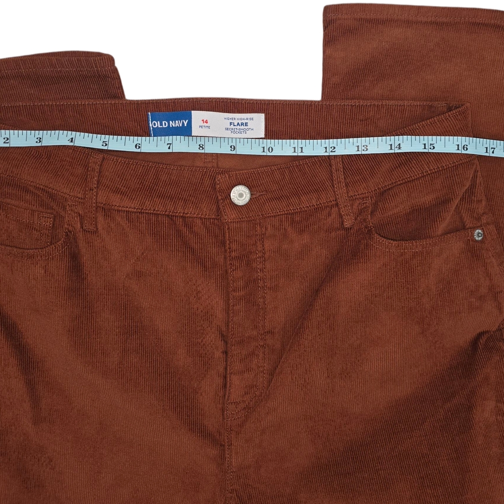 NWT Old Navy Size 14P Women's Rust Corduroy Pants - Picture 13 of 13